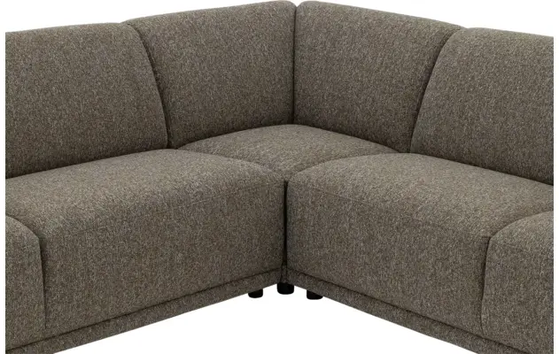 Goossens hoekbank benk groen stof - 8260157-goossens-benk-bank-stof-groen-08