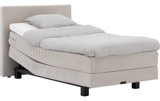 Goossens boxspring compleet flex dream 120 beige stof - 8260226-goossens-flex-dream-120-boxspring-stof-02