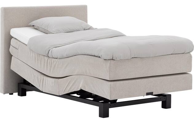 Goossens boxspring compleet flex dream 120 beige stof - 8260226-goossens-flex-dream-120-boxspring-stof-03