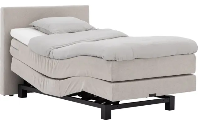 Goossens boxspring compleet flex dream 120 beige stof - 8260226-goossens-flex-dream-120-boxspring-stof-03