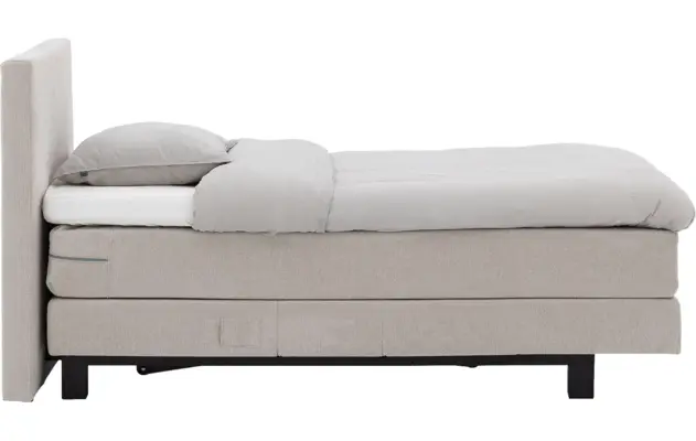 Goossens boxspring compleet flex dream 120 beige stof - 8260226-goossens-flex-dream-120-boxspring-stof-05