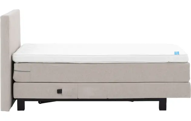 Goossens boxspring compleet flex dream 120 beige stof - 8260226-goossens-flex-dream-120-boxspring-stof-06