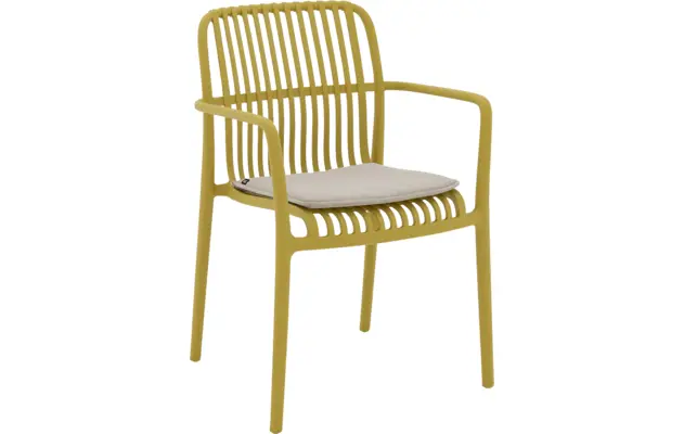 Goossens tuinstoel jelke geel kunststof - 8260246-goossens-jelke-tuinstoelen-kunststof-01