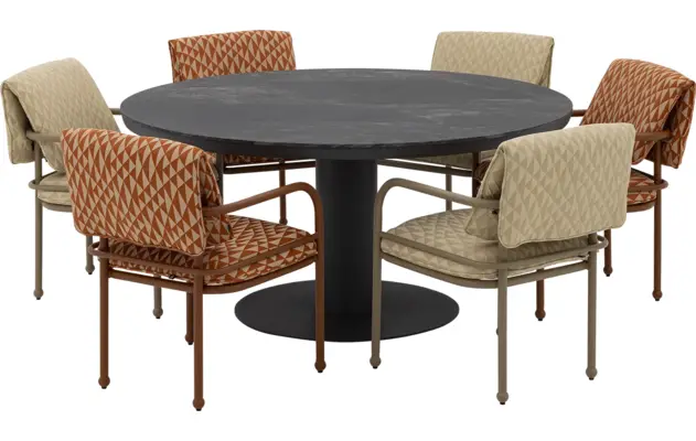 Goossens tuintafel cannes zwart leefbeton - 8260247-goossens-cannes-tuintafels-leefbeton-02