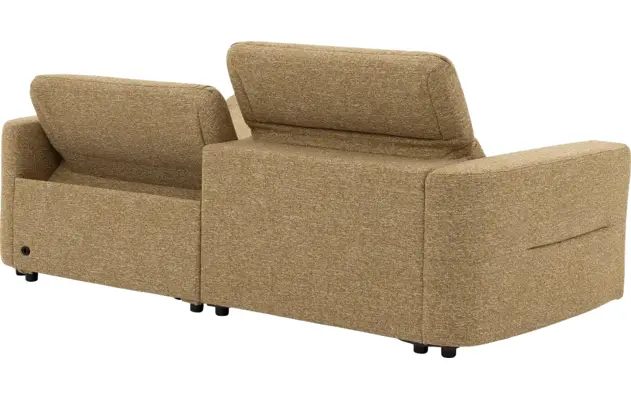 Goossens zitbank comoda geel stof - 8260249-gespiegeld-08