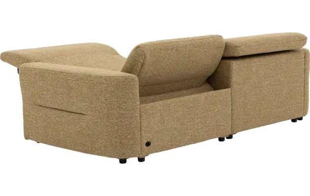 Goossens zitbank comoda geel stof - 8260249-gespiegeld-09