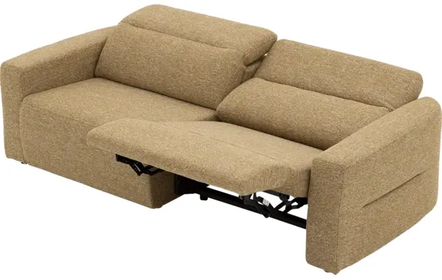 Goossens zitbank comoda geel stof - 8260249-gespiegeld-10