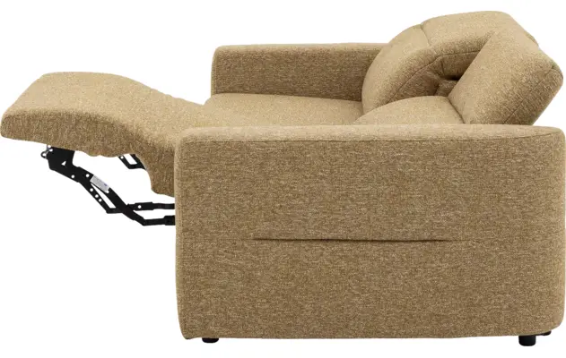 Goossens zitbank comoda geel stof - 8260249-gespiegeld-12