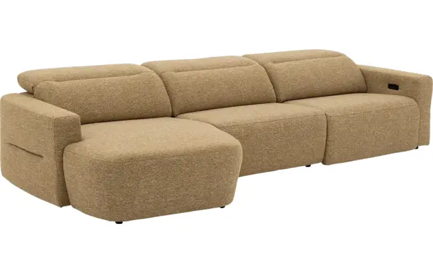 Goossens loungebank comoda geel stof - 8260250-gespiegeld-22