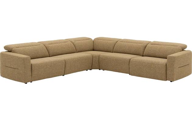 Goossens hoekbank comoda geel stof - 8260252-gespiegeld-05