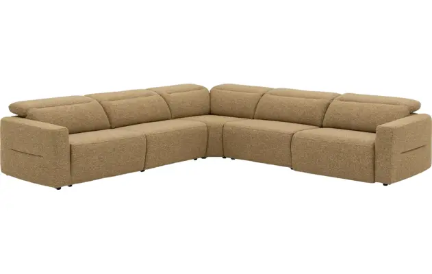 Goossens hoekbank comoda geel stof - 8260252-gespiegeld-05