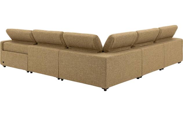 Goossens hoekbank comoda geel stof - 8260252-gespiegeld-14
