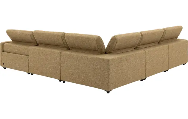 Goossens hoekbank comoda geel stof - 8260252-gespiegeld-14