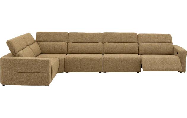 Goossens hoekbank comoda geel stof - 8260255-gespiegeld-03