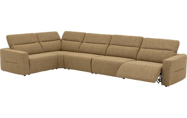 Goossens hoekbank comoda geel stof - 8260255-gespiegeld-04