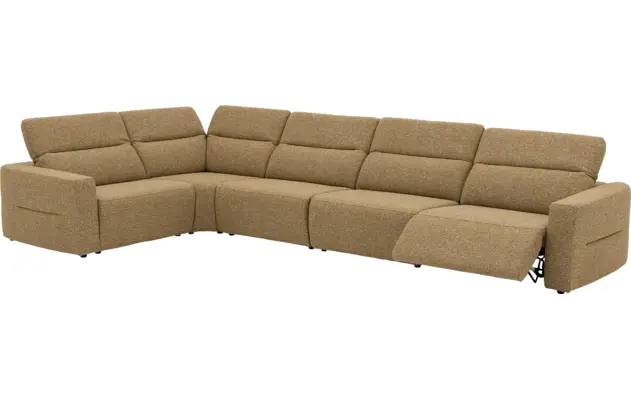 Goossens hoekbank comoda geel stof - 8260255-gespiegeld-04
