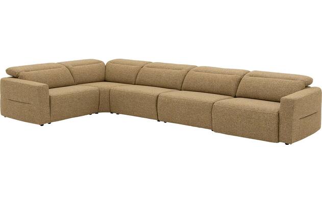 Goossens hoekbank comoda geel stof - 8260255-gespiegeld-05