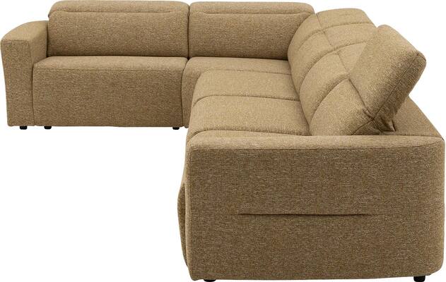 Goossens hoekbank comoda geel stof - 8260255-gespiegeld-10