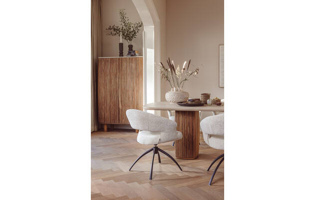 Goossens eettafel nova beige mortex - 8260325-goossens-nova-eettafel-mortex-beige-02