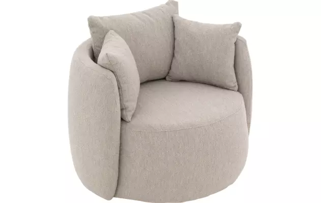 Goossens draaifauteuil terra beige stof - 8260331-goossens-terra-fauteuil-stof-04