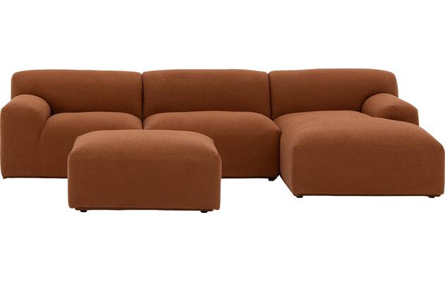 Goossens excellent loungebank sens bruin stof - 8260371-gespiegeld-07