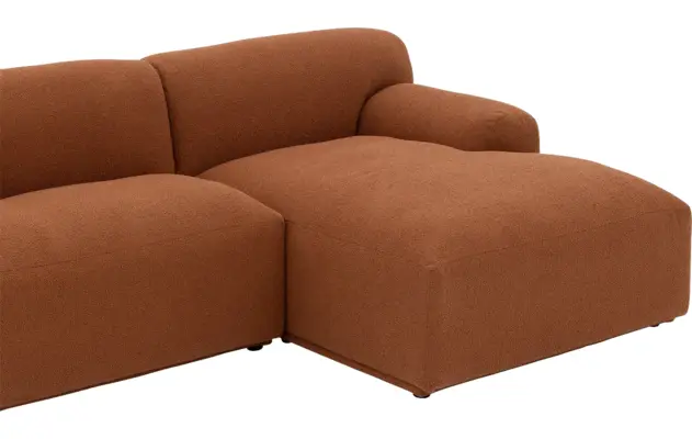 Goossens excellent loungebank sens bruin stof - 8260371-gespiegeld-12