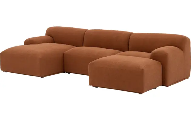 Goossens excellent loungebank sens bruin stof - 8260371-goossens-excellent-sens-bank-stof-bruin-09