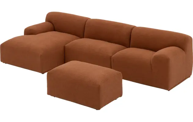 Goossens excellent loungebank sens bruin stof - 8260371-goossens-excellent-sens-bank-stof-bruin-10