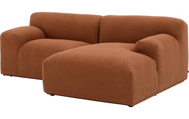 Goossens excellent loungebank sens bruin stof - 8260375-gespiegeld-05