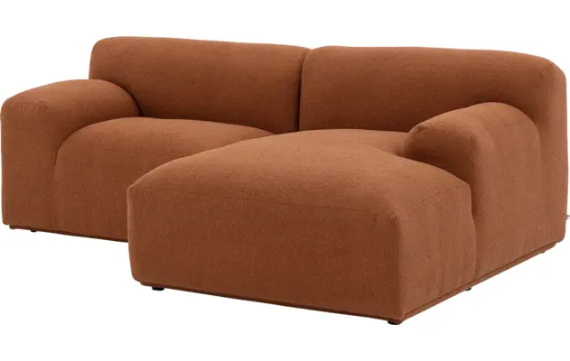 Goossens excellent loungebank sens bruin stof - 8260375-gespiegeld-05
