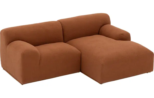 Goossens excellent loungebank sens bruin stof - 8260375-gespiegeld-06