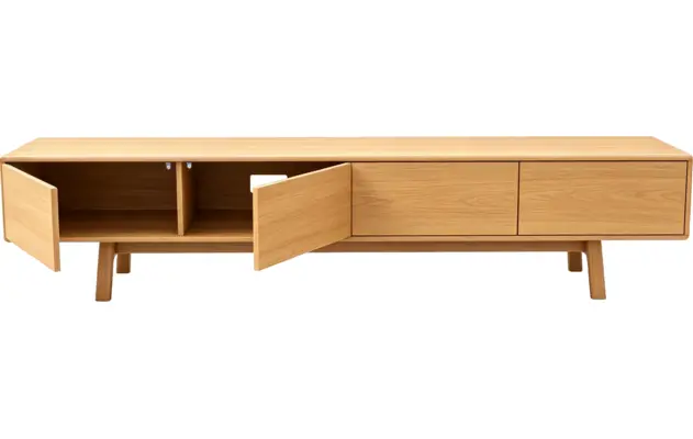 Goossens basic tv meubel emilie blank eiken - 8260424-goossens-basic-emilie-tv-meubel-eiken-blank-03