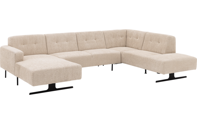 Goossens u bank ares beige stof - 8260600-goossens-ares-bank-stof-beige-02