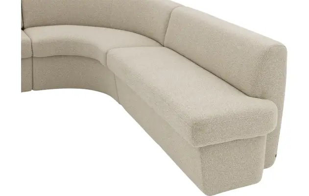 Goossens eetkamer hoekbank florence beige stof - 8260604-gespiegeld-07