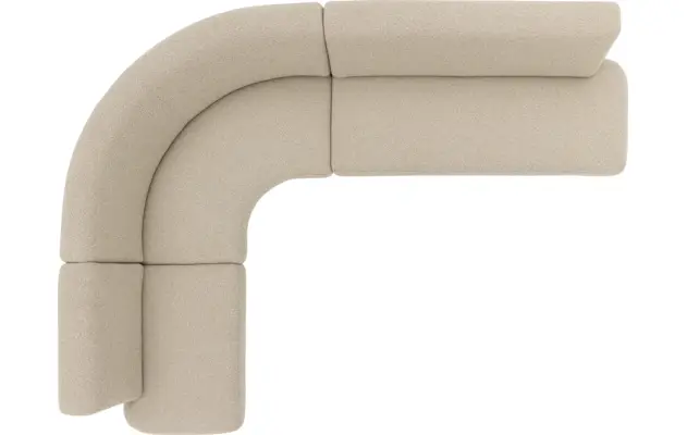 Goossens eetkamer hoekbank florence beige stof - 8260604-gespiegeld-08