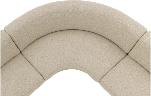 Goossens eetkamer hoekbank florence beige stof - 8260604-gespiegeld-09