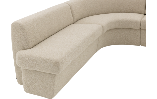 Goossens eetkamer hoekbank florence beige stof - 8260604-goossens-florence-eetkamerstoel-stof-beige-06