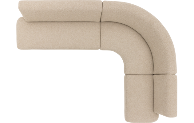 Goossens eetkamer hoekbank florence beige stof - 8260604-goossens-florence-eetkamerstoel-stof-beige-07