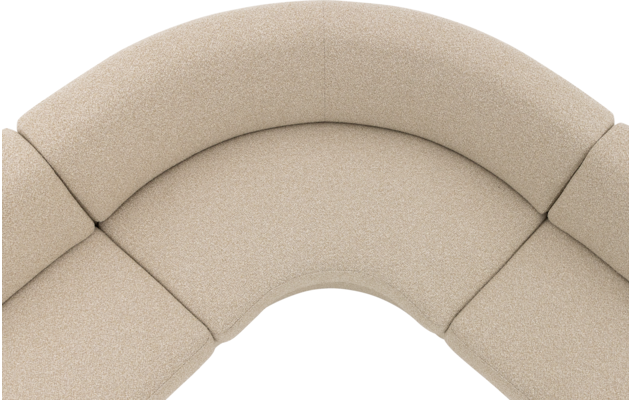 Goossens eetkamer hoekbank florence beige stof - 8260604-goossens-florence-eetkamerstoel-stof-beige-08