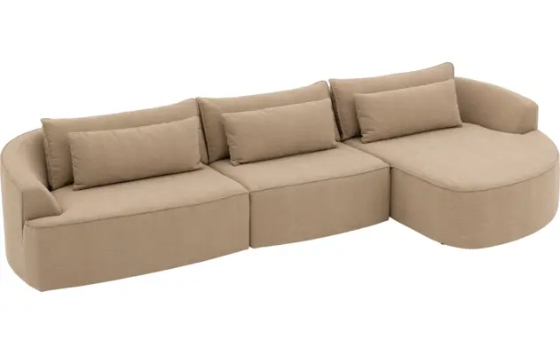 Goossens loungebank silas bruin stof - 8260670-gespiegeld-06