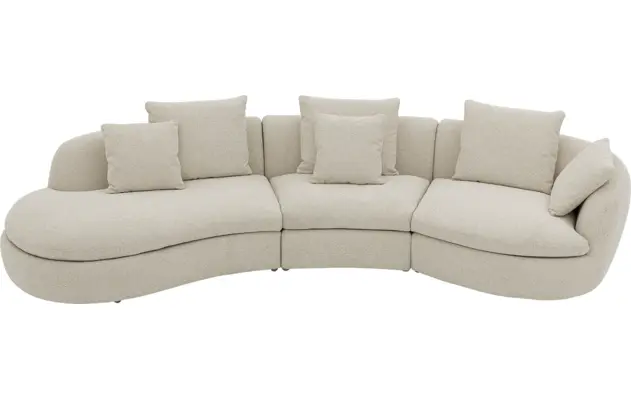 Goossens loungebank diana beige stof - 8260735-gespiegeld-03