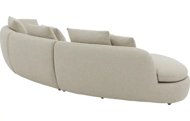 Goossens loungebank diana beige stof - 8260735-gespiegeld-08