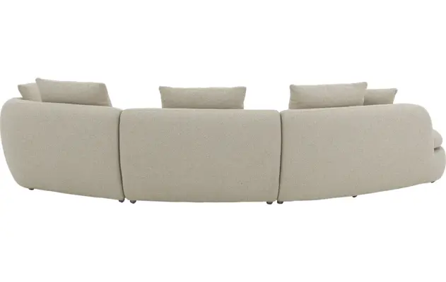 Goossens loungebank diana beige stof - 8260735-gespiegeld-09