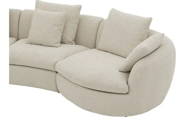Goossens loungebank diana beige stof - 8260735-gespiegeld-11