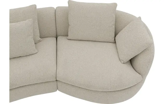 Goossens loungebank diana beige stof - 8260735-gespiegeld-13