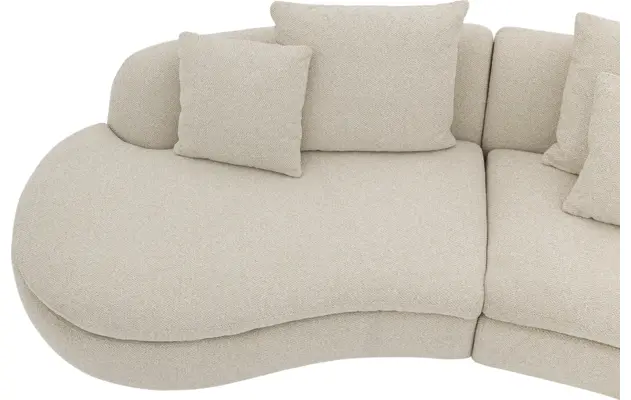 Goossens loungebank diana beige stof - 8260735-gespiegeld-14