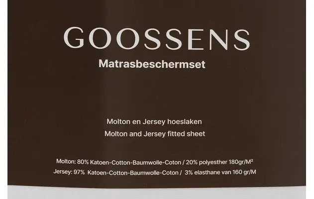 Goossens matrasbeschermingsset matras beschermingsset mbs wit stof - 8260753-goossens-matras-beschermingsset-mbs-matrasbeschermer-stof-03
