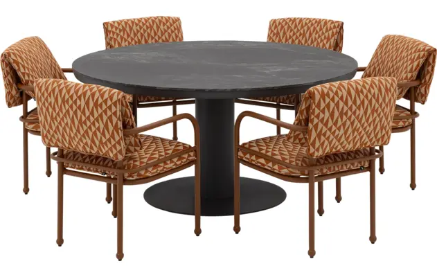 Goossens tuintafel cannes zwart leefbeton - 8260769-goossens-cannes-tuintafels-leefbeton-02