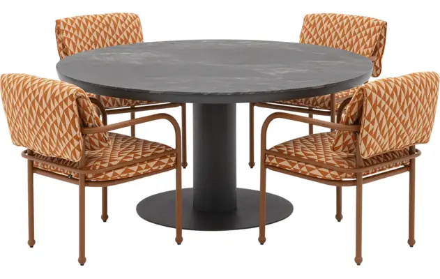 Goossens tuintafel cannes zwart leefbeton - 8260771-goossens-cannes-tuintafels-leefbeton-02