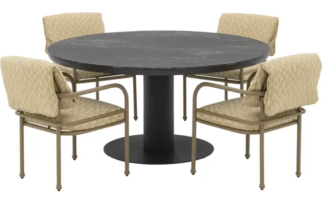 Goossens tuintafel cannes zwart leefbeton - 8260772-goossens-cannes-tuintafels-leefbeton-02